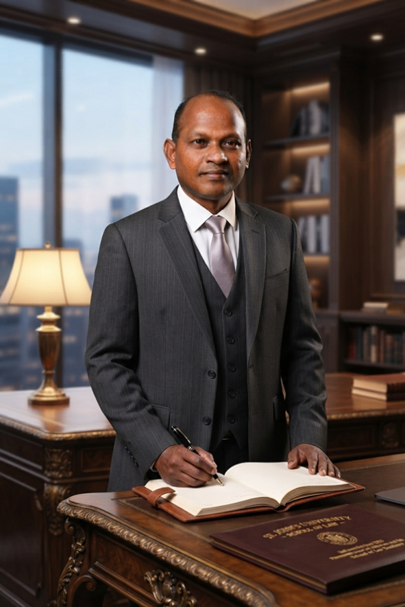 Mr. Subramaniyan Gandhi, Founder and Managing Attorney of Arunai International Law Firm